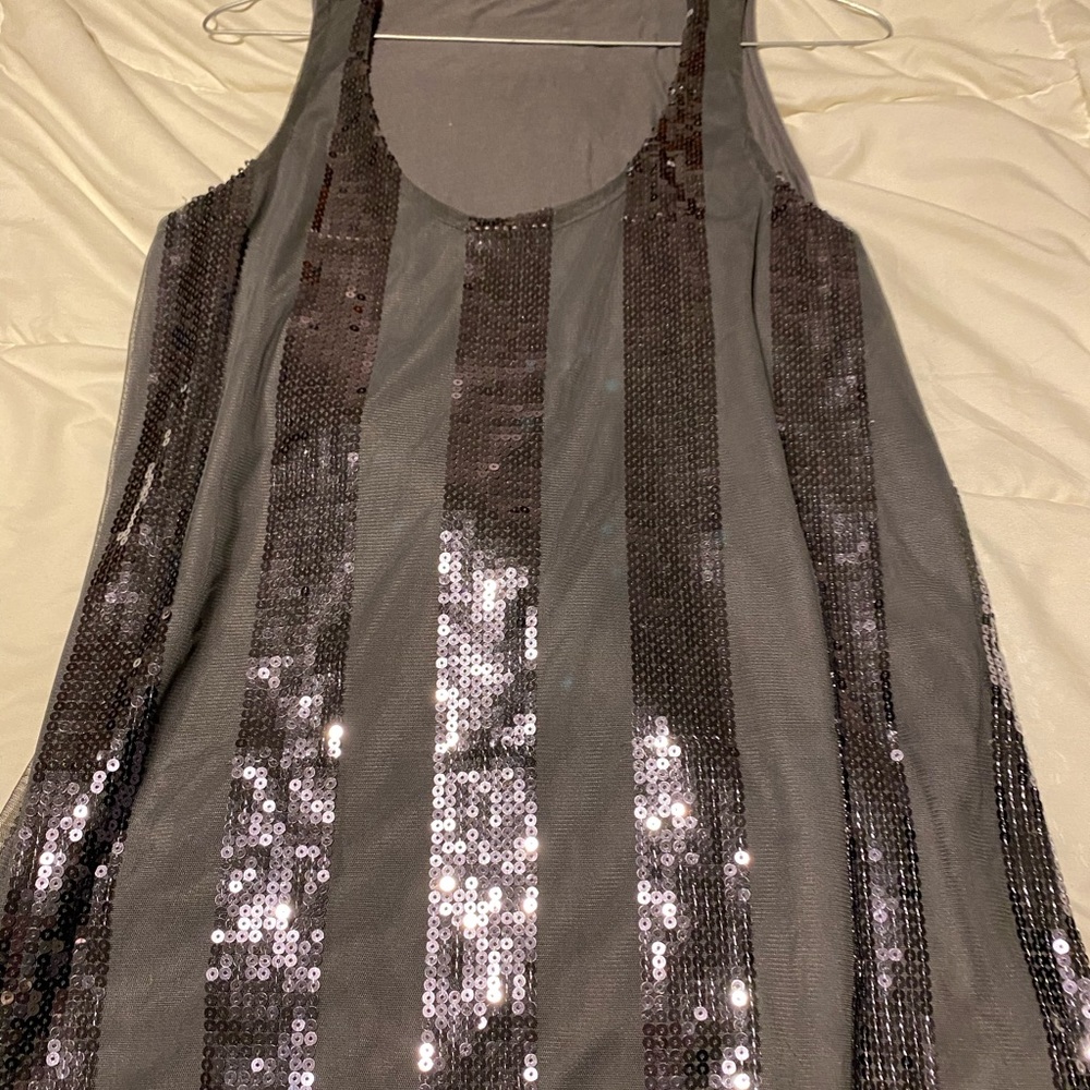 Silver glitter blouse